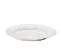 Portmeirion Home & Gifts Oval Plate, Porcelain, White, 32.5 x 42 x 4.8 cm
