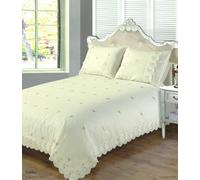 Sophie Cream Lace Embroidered King Duvet Set includes King Duvet Cover and 2 Pillowcases