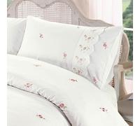 Sophie Cream Lace Embroidered King Duvet Set includes King Duvet Cover and 2 Pillowcases