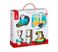 Sophie la girafe Bath Set - 5 Activities: Net, Book and Bath Toys - Learning Games for Children - Ages 10 Months and Above