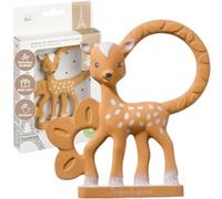 Sophie la girafe - FanFan the Fawn Teething Ring - Sooth Painful Gums for Babies - 100% Natural Rubber - Phthalate-Free Easy to Grip Baby Teether - Suitable for Newborn Babies - 010322