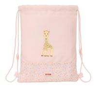 SOPHIE LA GIRAFE JOY - Junior Flat Bag Backpack, Easy Cleaning, Backpack, Ideal for Children of Different Ages, Comfortable and Versatile, Quality and Resistance, 26 x 1 x 34 cm, Pastel Salmon, M