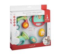 Sophie la Girafe - My First Music Set - Experience Toy for Babies from 6 Months - 4 Easy Grip Instruments - Tambourine, Maracas, Trumpet and Rattle - Birth Gift Idea - Fresh
