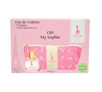 Sophie La Girafe Oh! My Sophie Perfume Gift Set, Contains Vegan and Dermatologically tested Eau de Toilette Perfume for Kids Age 5+, 50ml and Toiletry Storage Bag