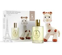 Sophie La Girafe Perfume Gift Set, Contains Natural, Vegan & Dermatologically Tested Scented Skincare Water Perfume for Newborn Baby Age 0+, 100ml and Soft Plush Toy