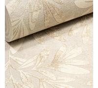 SOPHIE LAURENCE Beige Cream Vinyl Wallpaper | Oriental Willow Trail Design | Paste The Wall | Washable | Textured | Bedroom, Living Room, Hallway, Feature Wall (10M x 0.53M Roll)