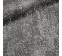 SOPHIE LAURENCE Charcoal Black Textured Wallpaper - Thick Metallic Shimmer, 0.53m x 0.53m, Washable, Strippable, Paste The Paper, Modern Design