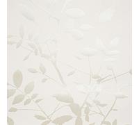 Sophie Laurence Cream Beige Floral Wallpaper Metallic Shimmer Effect Textured Feature Wall