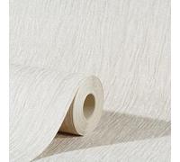 SOPHIE LAURENCE Cream Beige Plain Wallpaper Metallic Shimmer Textured Thick Slightly Imperfect Bedroom Bathroom Lounge Hallway 10m x 0.53m Full Roll