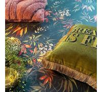 SOPHIE LAURENCE Dark Blue Floral Wallpaper Multi Willow Leaf Botanical Tropical Feature Wall Design Luxury Modern Nature Pattern for Lounge, Bedroom, or Living Room Décor 10M x 0.53M