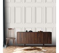 Rasch Dimension Panel Offwhite Wallpaper, White