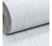 Sophie Laurence Embossed Plain Light Grey Silver Glitter Blown Vinyl Textured Wallpaper A06119