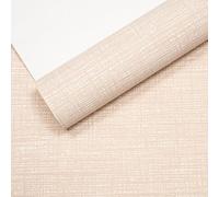 SOPHIE LAURENCE Embossed Textured Peach Wallpaper - Easy-Install DIY Vinyl Wallcovering for Living Room, Bedroom & Accent Walls Bedroom (10m x 53cm)