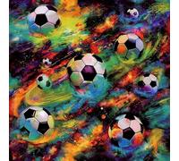 SOPHIE LAURENCE Football Galaxy Multi Wallpaper for Kids Bedroom Decor, Wallpaper for Living Room Decor, Dining Room Decor, Fun Wall Paper Paste, 10m Wall Paper Roll for Interior Design