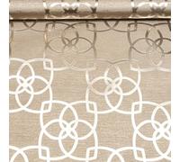 SOPHIE LAURENCE Gold Geometric Wallpaper - Textured Silver Metallic Foil Design | Thick Heavyweight Vinyl for Feature Walls | Durable, Washable & Hard-Wearing