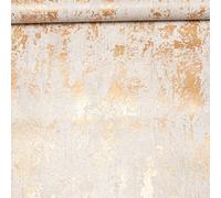 SOPHIE LAURENCE Gold Marble Effect Wallpaper Metallic Shimmer Feature Wall Concrete Industrial Hallway Bedroom Bathroom 10m x 0.53 m
