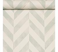 Sophie Laurence Graham Brown White Mint Green Teal Chevron Textured Paste The Wall Wallpaper