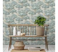 Sophie Laurence Green Forest Tree Wallpaper Textured Heavy Weight Vinyl Paste The Wall Feature