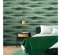Sophie Laurence Green Horizon Textured Wallpaper Abstract Watercolour Style Pattern Feature Wall