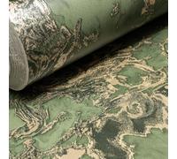 SOPHIE LAURENCE Green Sage Gold Marble Effect Wallpaper Glitter Shimmer Textured Slightly Imperfect