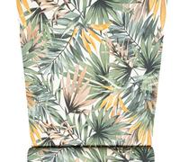 Sophie Laurence Green Tropical Leaf Wallpaper Ochre Soft Teal Botanical Foliage Textured Non-Woven Vinyl Paste The Wall Feature