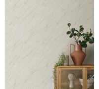 Grey Beige Marble Wallpaper Textured Metallic Paste The Wall Non-Woven Vinyl