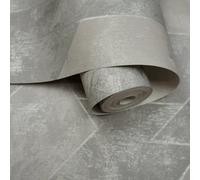 Sophie Laurence Grey Silver Marble Wallpaper Metallic Geometric Pattern Feature Wall Living Room