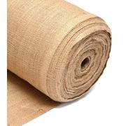 SOPHIE LAURENCE Jute Linen Roll - Textured Burlap Jute Sack Material - 100% Natural Hessian Fabric - Suitable for Fabric Crafting and Decorating- 40'' Width/ 0.5 M Length