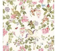 SOPHIE LAURENCE Kids Fairies Cream Wallpaper Multi Unicorns Dragons Floral Birds Girls Bedroom