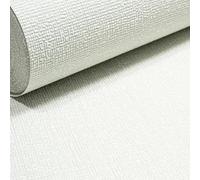 SOPHIE LAURENCE Light Green Wallpaper Linen Effect Textured Free Match Paste The Wall Hallway
