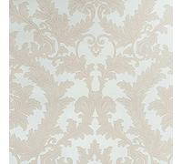 SOPHIE LAURENCE Modern Glitter Baroque Floral Damask Heavyweight Vinyl Wallpaper Blush