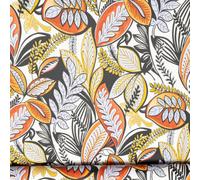 SOPHIE LAURENCE Multi Tropical Leaf Wallpaper - Retro Textured Vinyl, Paste The Wall Feature Wall Covering for Living Room, Bedroom & Hallway, 10m x 0.53m