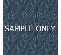 SOPHIE LAURENCE Navy Blue Prism Geometric Pattern Glitter Motif Metallic Textured Wallpaper - Sample Only