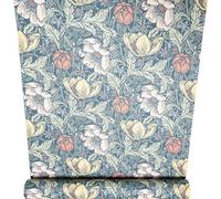 Sophie Laurence Navy Floral Wallpaper Yellow Pink Blue Green Leaf Thick Smooth Vinyl Feature