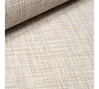 SOPHIE LAURENCE Neutral Vinyl Wallpaper | Linen Grasscloth Beige Blue Textured Design | Paste The Wall | Washable | Bedroom, Living Room, Hallway, Feature Wall (10M x 0.53M Roll)