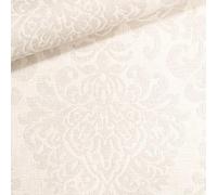 SOPHIE LAURENCE Off White Grey Heavy Weight Damask Textured Vinyl Wallpaper | Paste The Wall Washable Strippable for Living Room, Bedroom, Office, Straight Match Slightly Imperfect (Full Roll)