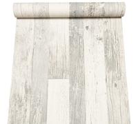 Sophie Laurence Off White Grey Wooden Plank Wallpaper Textured Paste The Wall Free Match Feature