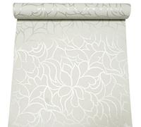 Sophie Laurence Pale Mint Green Floral Wallpaper Silver Glitter Shimmer Geometric Feature Wall