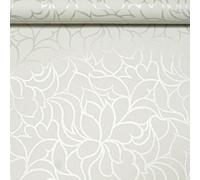 SOPHIE LAURENCE Pale Mint Green Floral Wallpaper Silver Glitter Shimmer Geometric Pattern Vinyl