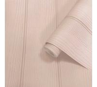 Sophie Laurence Pink Tongue & Groove Wooden Panel Effect Wallpaper Feature Wall Free Match