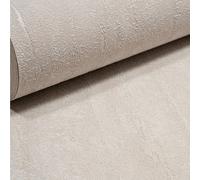 Sophie Laurence Plain Beige Metallic Wallpaper Shimmer Textured Free Match