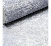 SOPHIE LAURENCE Plain Blue Textured Wallpaper - Silver Metallic Accents, Heavyweight, Free Match, Non-Pasted (53 cm × 10.05 m)