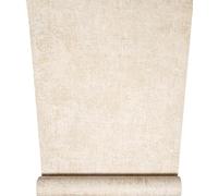 SOPHIE LAURENCE Plain Cream Gold Wallpaper Metallic Textured Beige Heavy Weight Paste The Wall (Full Roll 10M)