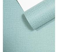 SOPHIE LAURENCE Plain Green Wallpaper Linen Effect Textured Free Match Paste The Wall Hallway