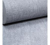 SOPHIE LAURENCE Plain Grey Textured Wallpaper - Non-Woven Vinyl, Easy Paste The Wall Application, Washable, 0.53m x 10.05m, Covers 5.3sqm