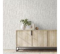 SOPHIE LAURENCE Plain Light Grey Wallpaper for Living Room Textured Industrial Effect Paste The Wall Free Match
