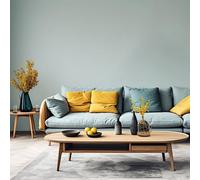 Sophie Laurence Plain Sage Green Wallpaper Textured Linen Effect Paste The Wall Free Match