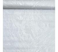 SOPHIE LAURENCE Plain Silver Metallic Wallpaper - Heavyweight Textured Shimmer Vinyl, Marbled Pattern, Non-Pasted, Washable, Wet Removable, 10.05m x 0.53m Roll, Modern Design for Any Room