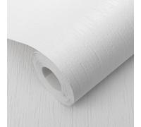 Sophie Laurence Plain White Paintable Wallpaper Textured Thick Free Match Blown Vinyl