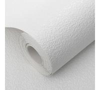 Sophie Laurence Plain White Paintable Wallpaper Textured Thick Free Match Blown Vinyl
